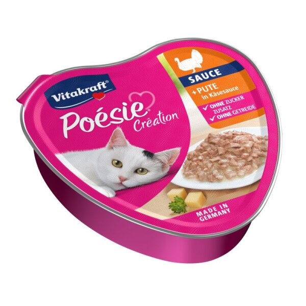 Po&eacute;sie Sauce Pute in K&auml;sesouce 85g Herz