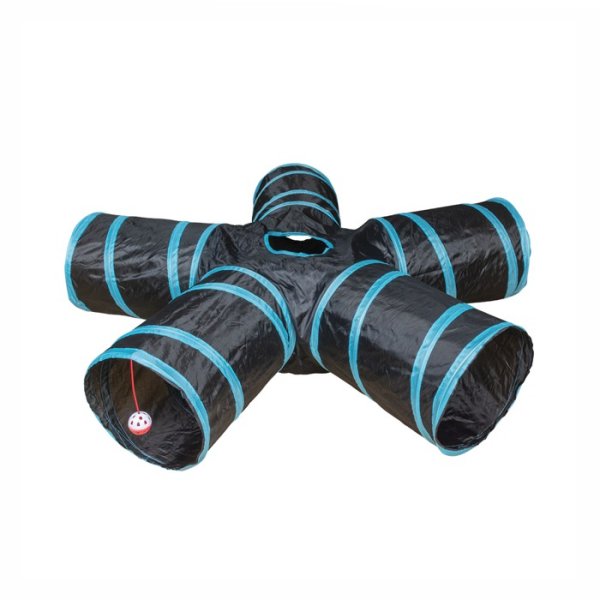 Spieltunnel Star Blau/schwarz 100x25cm