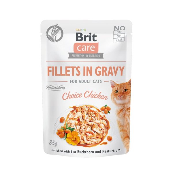 Brit Care Cat - Filets in So&szlig;e Choice Chicken 85gr