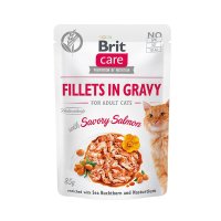 Brit Care Cat - Filets in So&szlig;e mit herzhaftem Lachs...
