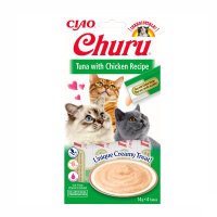 Churu Cat Snack  Püree Thunfisch + Huhn   4 x 14 gr