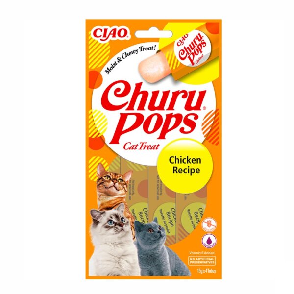 Churu Cat Snack Pops Huhn 4 x 15 gr EU 712