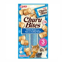 Churu Cat Snack Bites Huhn mit Thunfisch + Jakobsmuscheln...