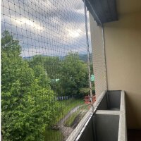 Schutznetz für Katzen 6  x 3 m schwarz