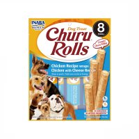 INABA Churu Dog Snack Rolls Huhn &amp; K&auml;se  8 x 12 gr