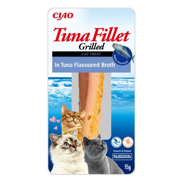 Churu Cat gegrilltes Tuna Filets mit Thunfisch geschmack 15 gr EU 001