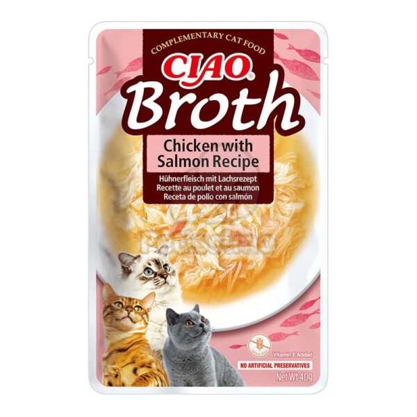 Churu Chicken Broth Huhn+Lachs 40gr Eu 828