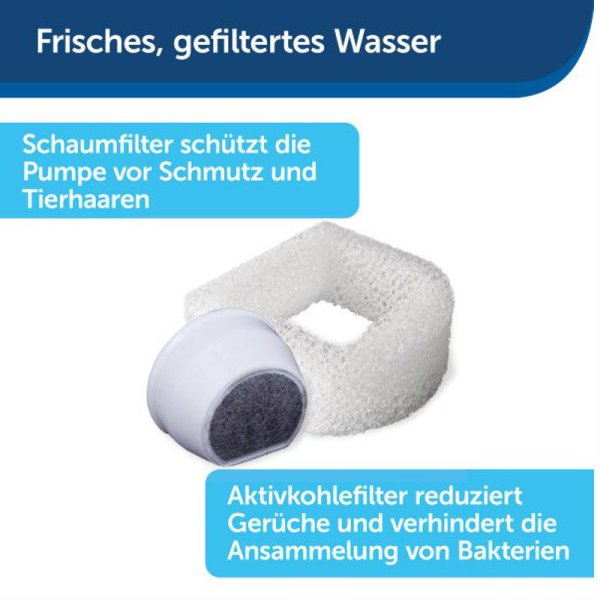 Drinkwell Edelstahl Trinkbrunnen K&uuml;stenrauschen1,8 l
