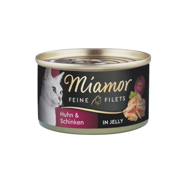 Miamor Feine Filets in Jelly Huhn & Schinken 100gr Dose