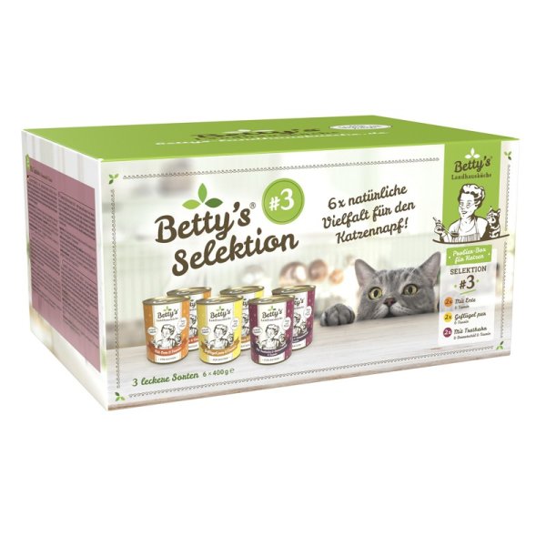 Bettys Landhausk&uuml;che Katze Mixpack 6 x 400 gr NR 3