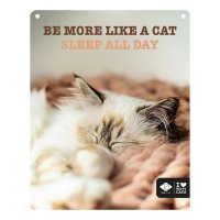 I LOVE Happy Cats Schild "Sleep all Day"