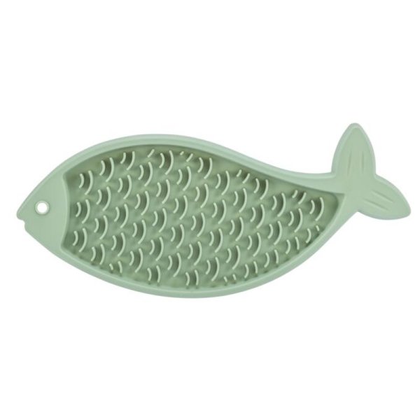 Schleckmatte Fisch 28 cm petrol