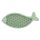 Schleckmatte Fisch 28 cm petrol