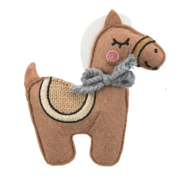 Pferd mit Raschelfolie 10 cm