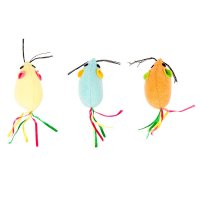 Spielzeug Maus mit Bandschwanz div. Farben