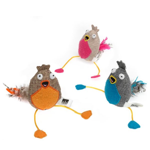 Pl&uuml;schspielzeug Vogel mit Minze und knisternd