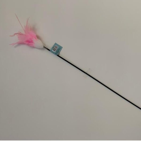 Federwedel einf&auml;rbig Huhn Pink