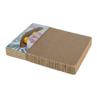 Kratzpappe mit B&auml;llen + Minze 38x5x30 bunt