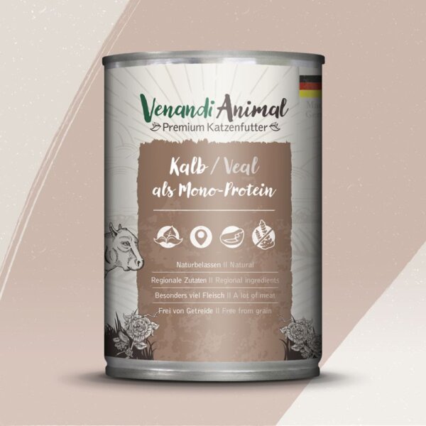 Venandi Kalb als Monoprotein 400g