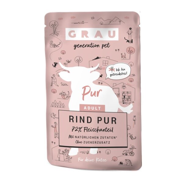 Grau Rind pur 125gr