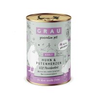 Grau Huhn & Putenherzen 400gr