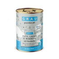 Grau Pute, Lachs & Makrele 400gr