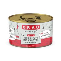 Grau Kitten Rind & Pute mit Karotte 200gr
