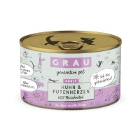 Grau Huhn & Putenherzen 200gr