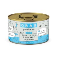 Grau Pute, Lachs & Makrele 200gr