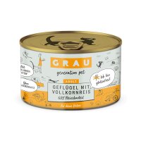 Grau Gefl&uuml;gel mit Vollkornreis 200gr