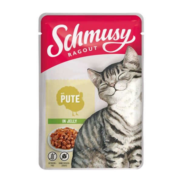 Schmusy Ragout Pute in Jelly 100gr