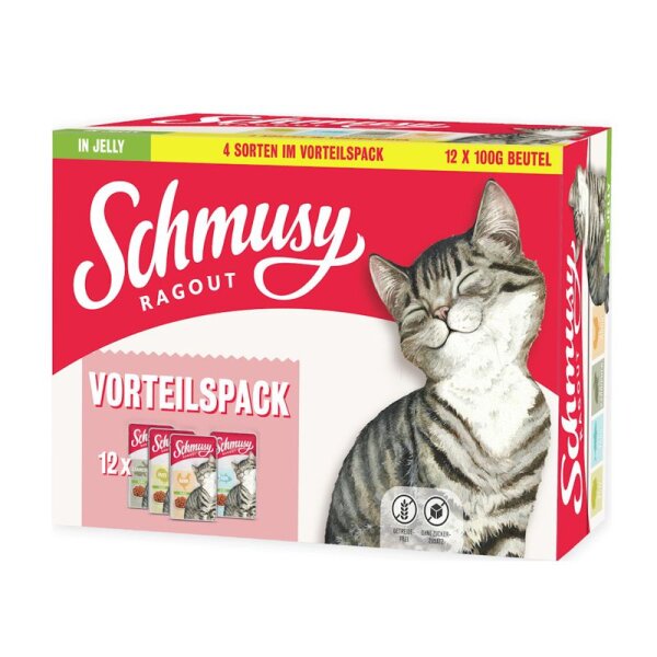 Schmusy Ragout Multipack Jelly 12x100gr