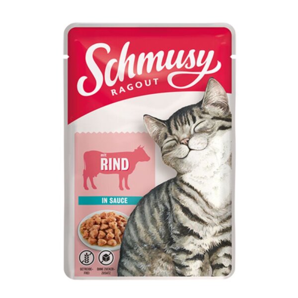 Schmusy Ragout Rind in Sacue 100gr