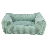 Vital Bett Jonna Cordpl&uuml;sch eckig 60x50cm Salbei