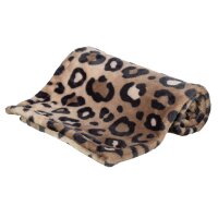 Decke Leo 70x50cm Braun