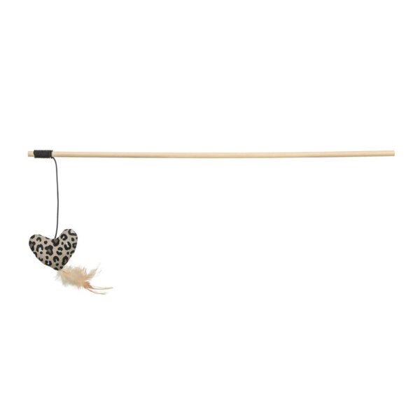 Leo Spielangel Herz / Holz mit Katzenminze 50cm