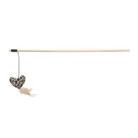 Leo Spielangel Herz / Holz mit Katzenminze 50cm