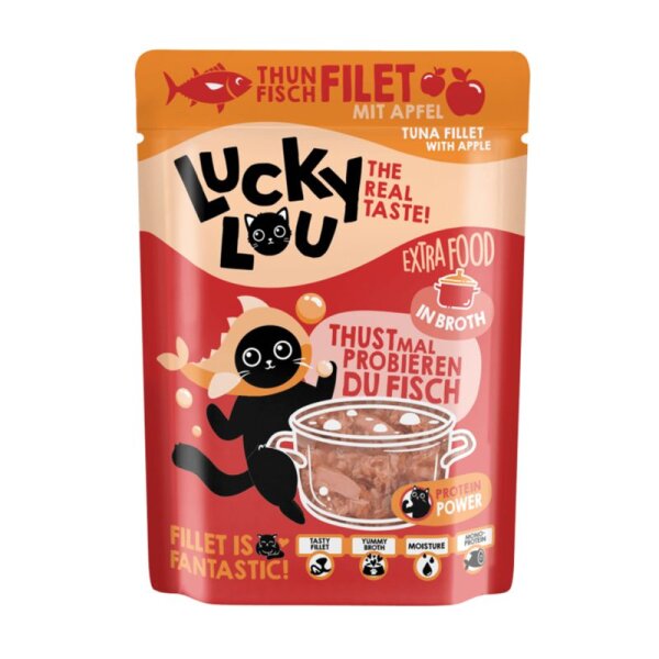 Lucky Lou Frischebeutel in Br&uuml;he Thunfisch & Apfel 70 gr