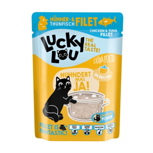 Lucky Lou Frischebeutel in Br&uuml;he H&uuml;hnerfilet & Thunfischfilet 70 gr