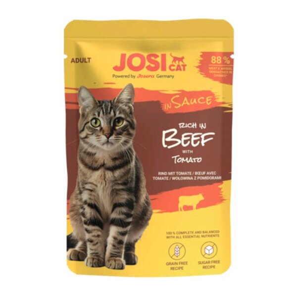 JosiCat Rind in Sauce 85 gr Pouch