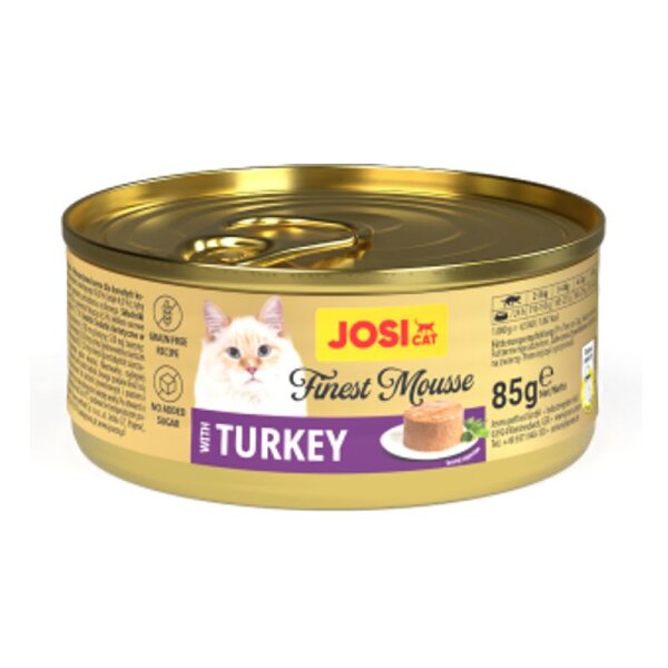 JosiCat Finest Mousse Truthahn 85 gr Dose