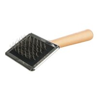Softb&uuml;rste Holzgriff / metallborsten 6 x 13 cm