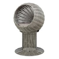 Outdoor Amalia Polyrattan rund 42 x 70 cm grau
